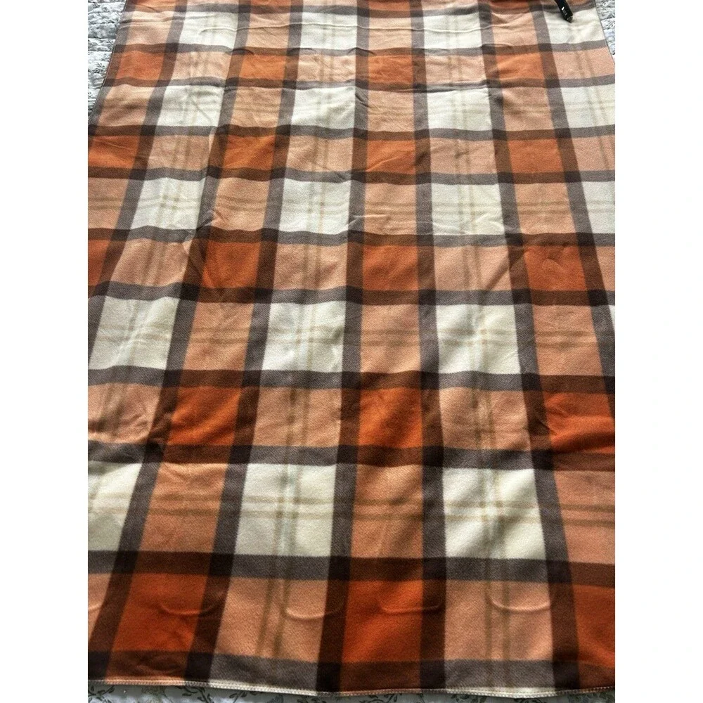 Stalwart 12V Heated Travel Blanket Car Truck Plaid Fall Autumn Colors Case NWOT
